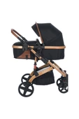 Jusso Pro Max Travel Sistem Bebek Arabası Gold Siyah - 5