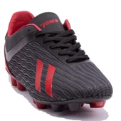 Jump 25850 Siyah Kırmızı Krampon Erkek Futbol Ayakkabı - 1