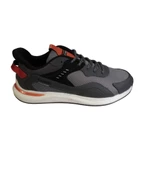 KİNETİX Erkek Siyah Gri Kırmızı Sneaker Spor Yürüyüş Ayakkabısı - 5