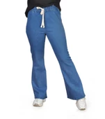 Kadın Beli Lastikli İspanyol Likralı Mavi Kot Pantolon Fresh&Moda - 1