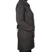 Kadın Füme Düğmeli Hırka - 2