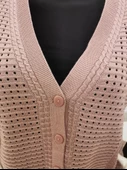 Kadın Pudra Pembesi Merserize Yelek - 7