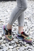 Astra Taşlı Desenli Şeffaf Taban Renkli Kadın Sneaker - 9