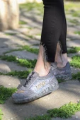 Astra Taşlı Desenli Şeffaf Taban Gri Renkli Kadın Sneaker - 6