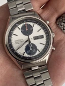 Seiko Panda 40mm Çelik Kordon Erkek Kol Saati 6138-8020 2.El - 1