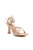 PARK MODA K2300 BİLEĞE DOLAMALI TOPUKLU GENÇ KADIN SANDALET - 2