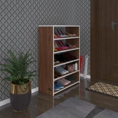 Kenzlife ayakkabılık goya cvz 100*70*30 arkalıksız ayakkabı ofis dolabı - 1