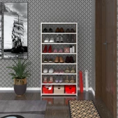 Kenzlife ayakkabılık goya crd 140*70*30 arkalıksız ayakkabı ofis dolabı iki bölme thumbnail 2