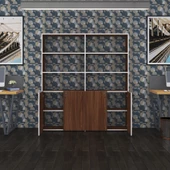 Kenzlife klasör dolabı kilitli ılgar cvz 175*160*30 klasörlük kitaplık ofis arkalıksız thumbnail 3