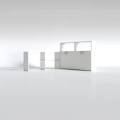 Kenzlife klasör dolabı kilitli ılgar byz 175*160*30 klasörlük kitaplık ofis arkalıksız thumbnail 4