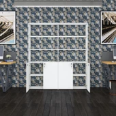 Kenzlife klasör dolabı kilitli ılgar byz 175*160*30 klasörlük kitaplık ofis arkalıksız thumbnail 3