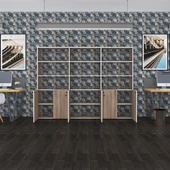 Kenzlife klasör dolabı kilitli kutalmış crd 175*240*30 klasörlük kitaplık ofis arkalıksız thumbnail 3