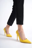 Lapita Sarı İnce Yüksek Topuklu Stiletto thumbnail 3