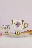 Digithome Kosova Porselen Stella 6’lı Kahve Fincan Takımı Gold - İST-142 C320.049 thumbnail 3