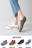 10lu Erkek Bambu Dikişsiz Görünmez Sneaker Çorap Yumuşak Kaliteli - 1