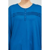 Kadın Kiremit Likralı Orta Yaş  Anne Penye Bluz thumbnail 11