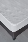 90x190 Sıvı Geçirmez Kapitoneli Tek Kişilik Alez Fitted Pamuklu - 3
