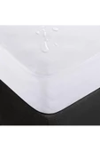 140x200 Cm Çift Kişilik Fitted Geçmeli Sıvı Geçirmez Alez Pamuklu Yatak Koruyucu - 1