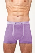 5li Erkek Desenli Boxer Likralı Esnek Genç - 8