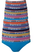Tutku Kadın Bikini Külot Pamuklu Renkli İç Çamaşırı 12li Paket - 1