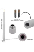 2li Pilli Led Şamdan Mumu 28 cm - 7
