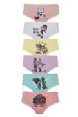 Kota 6lı Kız Çocuk Külot Renkli Desenli Baskılı Slip İç Çamaşır - 3