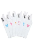 Gümüş İç Giyim İp Askılı Taşlı Kız Çocuk Atlet 6 lı Paket - 2