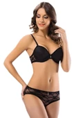 Le Jardin 6042 Desteksiz Dantel Kaplı Sütyen Külot Takım - 1