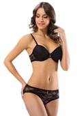 Le Jardin 6042 Desteksiz Dantel Kaplı Sütyen Külot Takım - 8