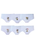 Tutku İç Giyim 6lı Kız Çocuk Baskılı Bato Pamuklu Slip Külot - 5