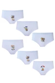 Tutku İç Giyim 6lı Kız Çocuk Baskılı Bato Pamuklu Slip Külot - 1