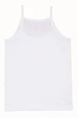 6lı Kız Çocuk İp Askılı Papatya Yaka Atlet Pamuklu Fanila - 3