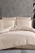 Çift Kişilik Su Yollu Saten Nevresim Takımı Polycotton - 4