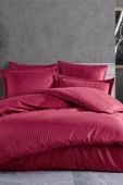 Çift Kişilik Su Yollu Saten Nevresim Takımı Polycotton - 8
