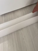 Ygt Ambalaj 2 Adet Beyaz Geçmeli Kapı Altı Süngeri İzolasyon Soğuk Hava Kesici Toz Önleyici - 2