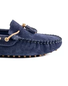 Samos Kadın Lacivert Hakiki Süet Deri Loafer Ayakkabı thumbnail 5