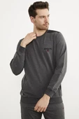 Rahat Kalıp Sıfır Yaka Eşofman Takım - Antrasit thumbnail 5