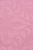 Sarmaşık Çift Kişilik Düz Renk Yatak Örtüsü Takımı - Pembe - 2