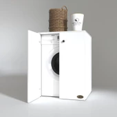 Kenzlife çamaşır makinesi dolabı kapaklı tatyanamdf byz 90*70*60 % 100 mdf full mdf banyo ofis kapaklı arkalıksız thumbnail 2