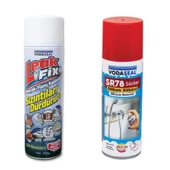 Leak Fix Su Sızdırmaz Sprey Beyaz 396 Gr + Silikon Boya Sökücü - 1