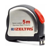 İzeltaş Şerit Metre 5 Mt. Paslanmaz Stoplu Mıknatıslı 0588150015 - 1