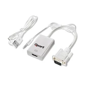 QPORT Q-VH VGA TO HDMI ÇEVİRİCİ + SES KABLOSU - 6
