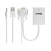 QPORT Q-VH VGA TO HDMI ÇEVİRİCİ + SES KABLOSU - 1