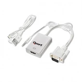 QPORT Q-VH VGA TO HDMI ÇEVİRİCİ + SES KABLOSU - 2