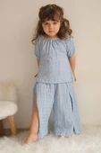 KIZ ÇOCUK BÜRÜMCÜK MODEL YIRTMAÇLI PAMUK TAKIM - 2