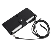 Lozan Strap 6.5 inch Uyumlu Deri Kartlıklı Kılıf ERC1 Siyah - 2