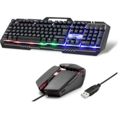 Hadron Novator HD865 USB Girişli Oyuncu Klavye + Mouse - 1