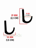 KÜÇÜK ASKI OKSİT DEKORATİF TEKLİ BİJUTERİ ASKILIK AKSESUARI 10 ADET - 3