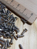 100 ADET 7,5 MM MİNİ HOBİ VİDASI NİKEL - 1