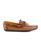 Tripolis Taba Hakiki Deri Erkek Loafer Ayakkabı - 1